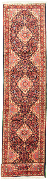 27069-Sarough Hand-Knotted/Handmade Persian Rug/Carpet Traditional Authentic/ Size: 12'2"x 2'5"