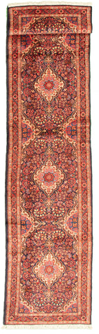 27068-Sarough Hand-Knotted/Handmade Persian Rug/Carpet Traditional Authentic/ Size: 12'2"x 2'4"