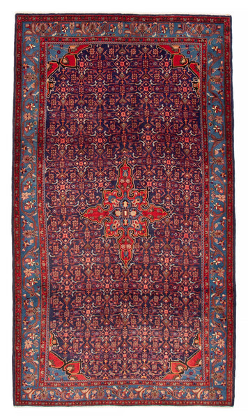 27067-Bidjar Hand-Knotted/Handmade Persian Rug/Carpet Traditional/ Authentic/ Size: 9'5"x 5'6"