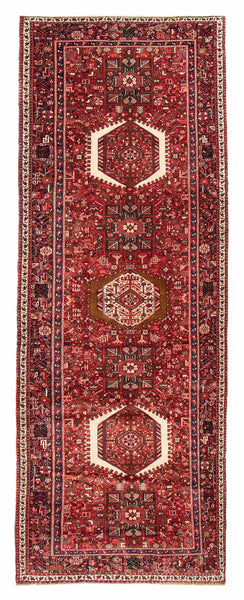 27056- Gharadjehs Hand-Knotted/Handmade Persian Rug/Carpet Traditional/Authentic/Size: 12'8" x 4'11"