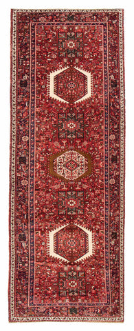 27056- Gharadjehs Hand-Knotted/Handmade Persian Rug/Carpet Traditional/Authentic/Size: 12'8" x 4'11"