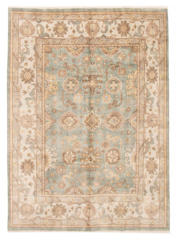 26842- Royal Ushak Hand-Knotted/Handmade Indian Rug/Carpet Traditional/Authentic/Size: 10'0" x 7'10"