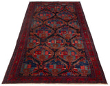 27053-Hamadan Hand-Knotted/Handmade Persian Rug/Carpet Tribal/Nomadic Authentic/ Size: 11'6" x 5'9"