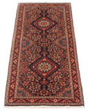 27046-Sarough Hand-Knotted/Handmade Persian Rug/Carpet Traditional Authentic/ Size: 6'4"x 2'4"