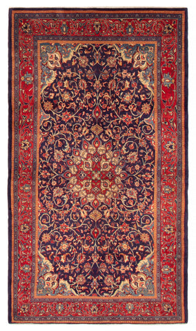 27058-Sarough Hand-Knotted/Handmade Persian Rug/Carpet Traditional Authentic/ Size: 7'10"x 4'4"