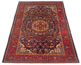 27058-Sarough Hand-Knotted/Handmade Persian Rug/Carpet Traditional Authentic/ Size: 7'10"x 4'4"