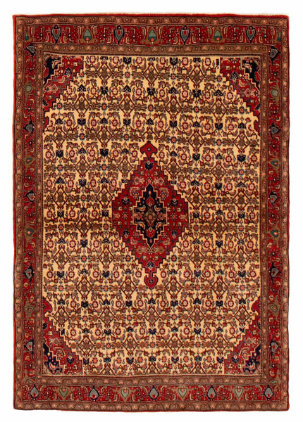 27064-Bidjar Hand-Knotted/Handmade Persian Rug/Carpet Traditional/ Authentic/ Size: 5'5"x 3'9"