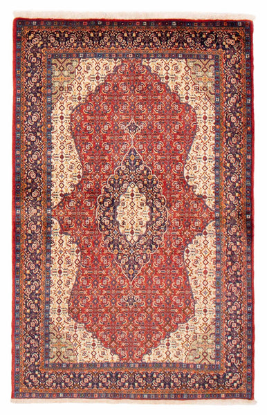 27041-Sarough Hand-Knotted/Handmade Persian Rug/Carpet Traditional Authentic/ Size: 5'3"x 3'5"