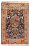 27063- Isfahan Persian Hand-Knotted Authentic/Traditional Carpet/Rug/ Size: 5'2" x 3'5"