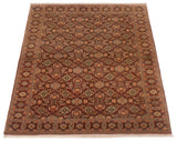 27080- Tabriz Persian Hand-knotted Carpet Authentic/Traditional Carpet/Rug/Size: 4'11" x 3'5"