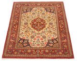 27040-Ghom Hand-knotted/Handmade Persian Rug/Carpet Traditional Authentic/ Size: 5'1" x 3'6"