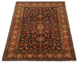 27038-Ghom Hand-knotted/Handmade Persian Rug/Carpet Traditional Authentic/ Size: 5'5" x 3'5"