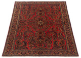 27037-Sarough Hand-Knotted/Handmade Persian Rug/Carpet Traditional Authentic/ Size: 6'7"x 4'3"