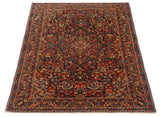 27036-Sarough Hand-Knotted/Handmade Persian Rug/Carpet Traditional Authentic/ Size: 6'5"x 4'3"