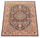 27049- Isfahan Persian Hand-Knotted Authentic/Traditional Carpet/Rug/cotton base/ Size: 3'0'' x 2'0''