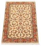 27078- Tabriz Persian Hand-knotted Carpet Authentic/Traditional Carpet/Rug/Size: 4'2" x 2'3"