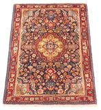 27076-Sarough Hand-Knotted/Handmade Persian Rug/Carpet Traditional Authentic/ Size: 3'8"x 2'3"