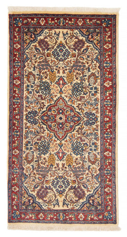 27073-Sarough Hand-Knotted/Handmade Persian Rug/Carpet Traditional Authentic/ Size: 4'2"x 2'2"