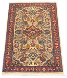 27073-Sarough Hand-Knotted/Handmade Persian Rug/Carpet Traditional Authentic/ Size: 4'2"x 2'2"