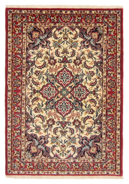 27071- Isfahan Persian Hand-Knotted Authentic/Traditional Carpet/Rug/ Size: 3'2" x 2'3"