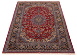 27089- Isfahan Persian Hand-Knotted Authentic/Traditional Carpet/Rug/ Size: 8'3" x 5'1"