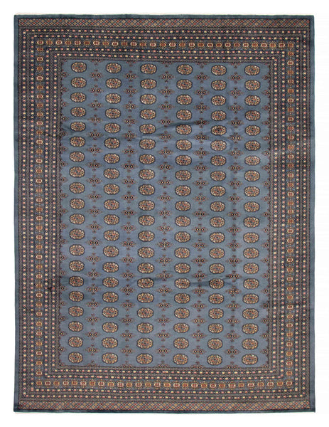 27088-Bokhara Hand-Knotted/Handmade Pakistani Rug/Carpet Tribal/Nomadic Authentic/ Size: 12'1" x 9'2"