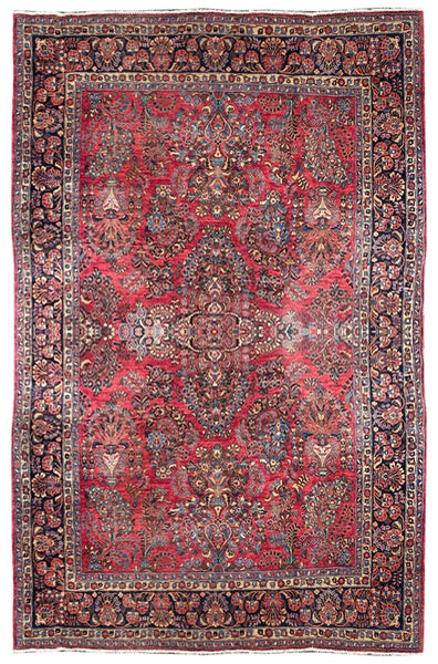 26830-Antique Sarough( 1925-1930) Hand-Knotted/Handmade Persian Rug/Carpet Traditional/Authentic/ Size: 11'6" x 8'8"