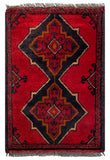 26434 - Khal Mohammad Afghan Hand-Knotted Authentic/Traditional/Rug/Size: 2'0" x 1'3"