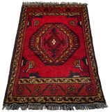 26588 - Khal Mohammad Afghan Hand-Knotted Authentic/Traditional/Rug/Size: 2'0" x 1'3"