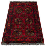 26460 - Khal Mohammad Afghan Hand-Knotted Authentic/Traditional/Rug/Size: 2'0" x 1'4"