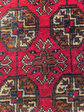 26460 - Khal Mohammad Afghan Hand-Knotted Authentic/Traditional/Rug/Size: 2'0" x 1'4"