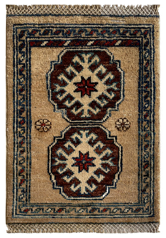 26669 -  Hand-knotted Contemporary Chobi Ziegler /Modern Carpet/Rug / Size: 2'0" x1'3"