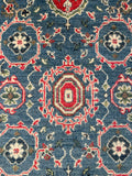 27021-Kazak Hand-Knotted/Handmade Afghan Rug/Carpet Tribal/Nomadic Authentic/ Size: 4'0" x 2'6"