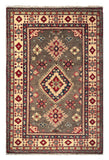 27006-Kazak Hand-Knotted/Handmade Afghan Rug/Carpet Tribal/Nomadic Authentic/ Size: 4'8" x 3'2"