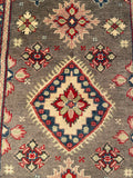 27006-Kazak Hand-Knotted/Handmade Afghan Rug/Carpet Tribal/Nomadic Authentic/ Size: 4'8" x 3'2"