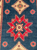 27005-Kazak Hand-Knotted/Handmade Afghan Rug/Carpet Tribal/Nomadic Authentic/ Size: 4'7" x 3'3"