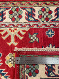 26984-Kazak Hand-Knotted/Handmade Afghan Rug/Carpet Tribal/Nomadic Authentic/ Size: 9'3" x 2'6"