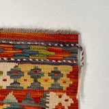 26950- Kelim Hand-Woven/Flat Weaved/Handmade Afghan /Carpet Tribal/Nomadic Authentic/Size: 6'6" x 2'6"