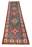 26983-Kazak Hand-Knotted/Handmade Afghan Rug/Carpet Tribal/Nomadic Authentic/ Size: 9'10" x 2'6"