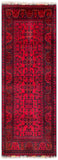 26919 - Khal Mohammad Hand-Knotted/Handmade Afghan Rug/Carpet/Traditional/Authentic/Size: 6'6" x 2'8"