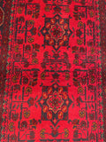 26919 - Khal Mohammad Hand-Knotted/Handmade Afghan Rug/Carpet/Traditional/Authentic/Size: 6'6" x 2'8"