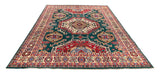 26929-Kazak Hand-Knotted/Handmade Afghan Rug/Carpet Tribal/Nomadic Authentic/ Size: 10'4" x 8'1"