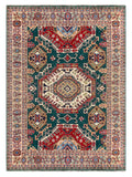 26991-Kazak Hand-Knotted/Handmade Afghan Rug/Carpet Tribal/Nomadic Authentic/ Size: 11'2" x 8'2"