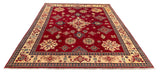 26927-Kazak Hand-Knotted/Handmade Afghan Rug/Carpet Tribal/Nomadic Authentic/ Size: 9'5" x 7'9"