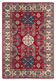 26928-Kazak Hand-Knotted/Handmade Afghan Rug/Carpet Tribal/Nomadic Authentic/ Size: 8'7" x 6'0"