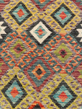 26948- Kelim Hand-Woven/Flat Weaved/Handmade Afghan /Carpet Tribal/Nomadic Authentic/Size: 6'6" x 2'6"