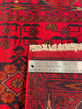 26921 - Khal Mohammad Hand-Knotted/Handmade Afghan Rug/Carpet/Traditional/Authentic/Size: 9'5" x 2'6"