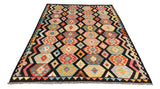 26936- Kelim Hand-Woven/Flat Weaved/Handmade Afghan /Carpet Tribal/Nomadic Authentic/Size: 7'9" x 6'0"