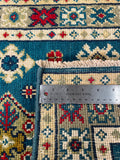 27014-Kazak Hand-Knotted/Handmade Afghan Rug/Carpet Tribal/Nomadic Authentic/ Size: 2'9" x 2'0"