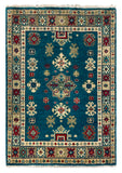 27009-Kazak Hand-Knotted/Handmade Afghan Rug/Carpet Tribal/Nomadic Authentic/ Size: 2'9" x 2'0"